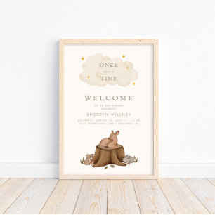 Póster De vez en cuando los bebés de Woodland son bienven