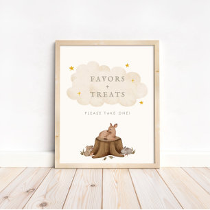 Póster De vez en cuando Woodland favorece y trata
