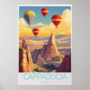 Póster de viaje a Capadocia Turquía