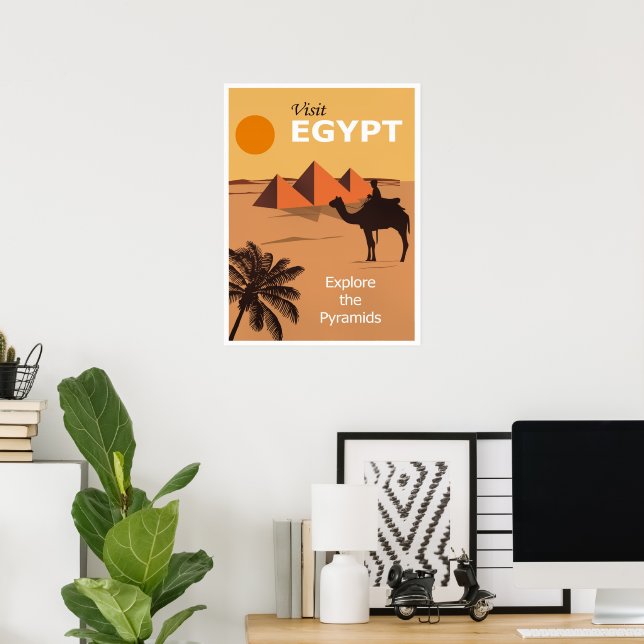 Póster de viaje a Egipto (Oficina en casa)
