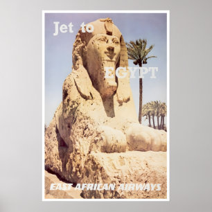 Póster de viaje a Egipto Arte egipcio Impresión de
