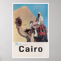 Póster de viaje a El Cairo Arte egipcio Impresión 