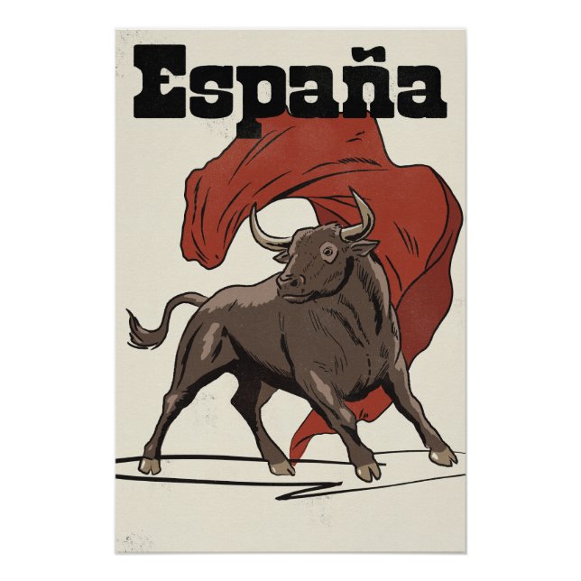 Póster de viaje a España (Anverso)