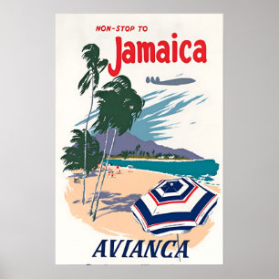 Póster de viaje a Jamaica Impresión de arte jamaic