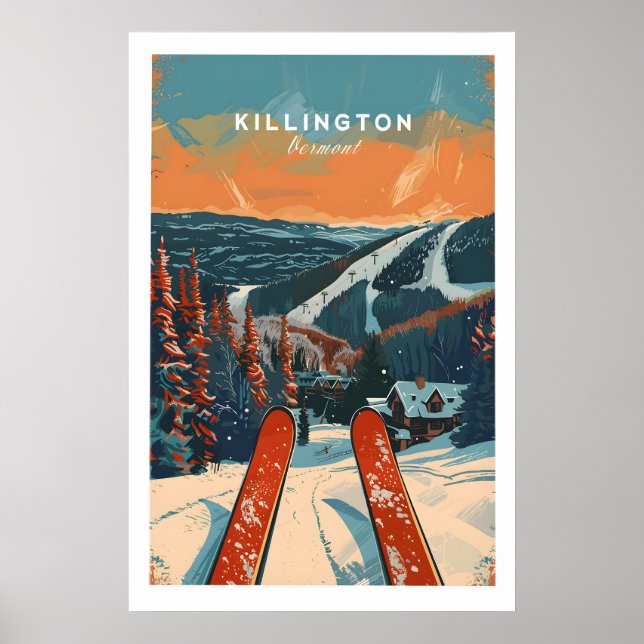 Póster de viaje a Killington - Vermont 1 (Frente)