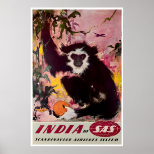 Póster de viaje a la India Arte indio Impresión de