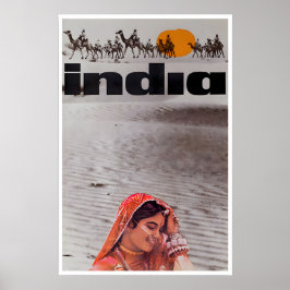 Póster de viaje a la India Impresión de arte indio