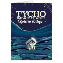 Póster de viaje a la luna de Tycho