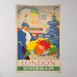 Póster de viaje a Londres Inglaterra Impresión de
