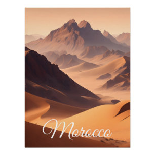 Póster de viaje a Marruecos