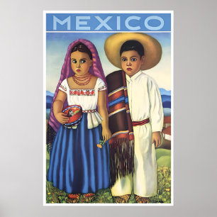 Póster de viaje a México Arte mexicano Impresión d