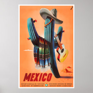 Póster de viaje a México Arte mexicano Impresión d