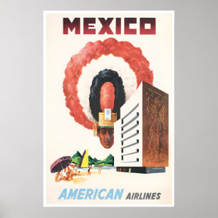 Póster de viaje a México Impresión mexicana Arte a