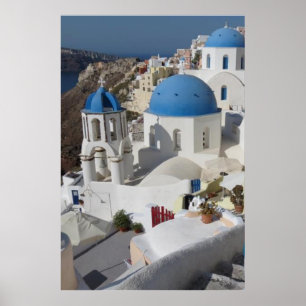 Póster de viaje a Mykonos Grecia