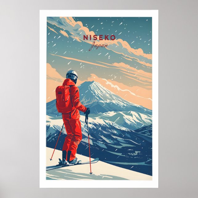 Póster de viaje a Niseko - Japón 1 (Frente)