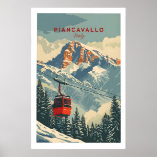 Póster de viaje a Piancavallo - Italia 1