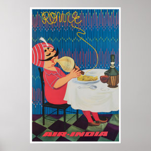 Póster de viaje a Roma Impresión italiana de arte 