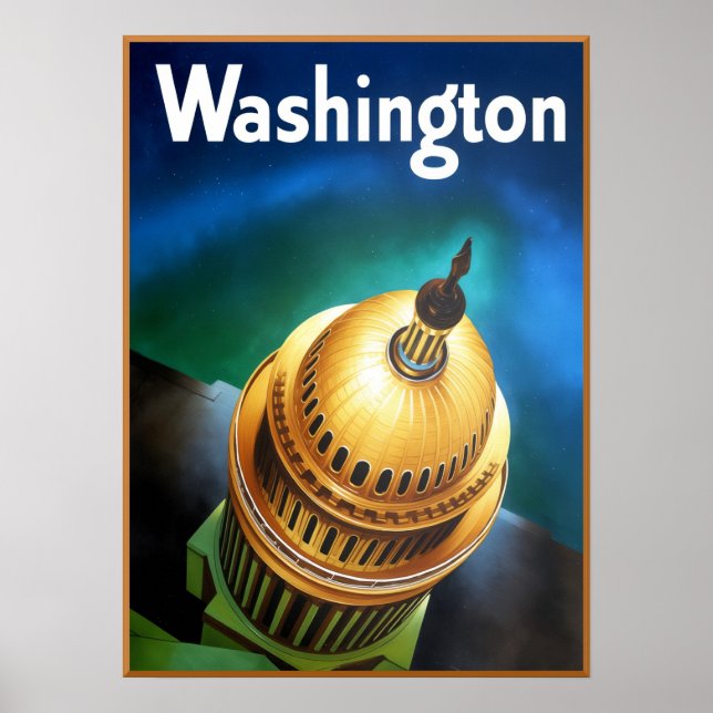 Póster de viaje a Washington DC (Frente)