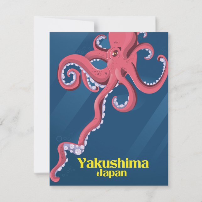 Póster de viaje a Yakushima Japón (Anverso)