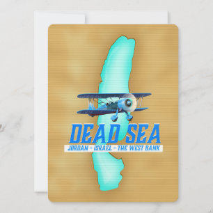Póster de viaje al Mar Muerto