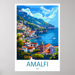 Póster de viaje AmalfiVintage Parque Nacional de E