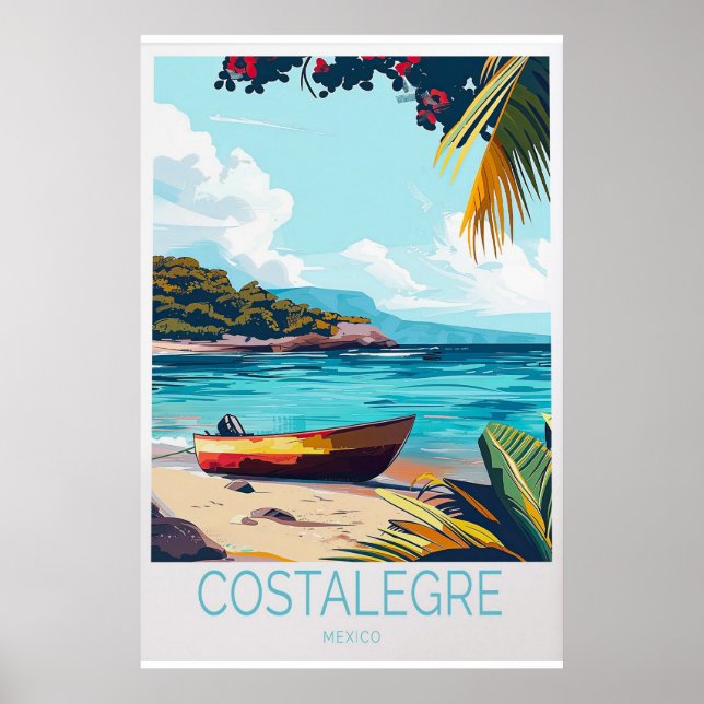 Póster de viaje Costalegre (Frente)