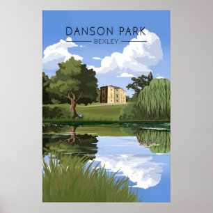Póster de viaje Danson Park Londres
