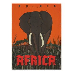 Póster de viaje de Air Africa