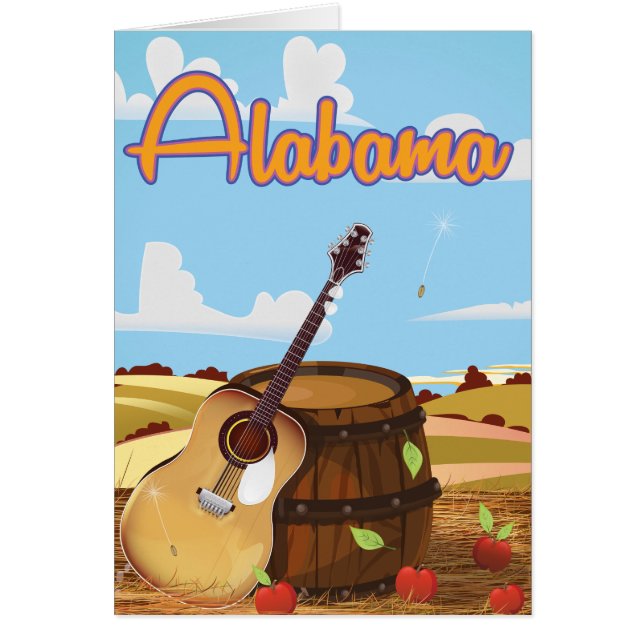 Poster de viaje de Alabama (Frente)