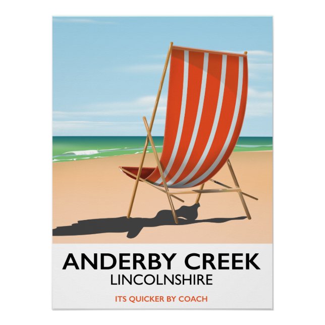 Póster de viaje de Alderby junto al mar (Anverso)