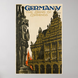 Póster de viaje de Alemania Impresión de arte alem