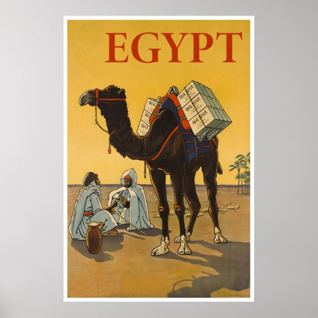 Póster de viaje de arte de Egipto Impresión de nat (Frente)