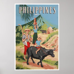 Póster de viaje de arte de Filipinas Impresión fil
