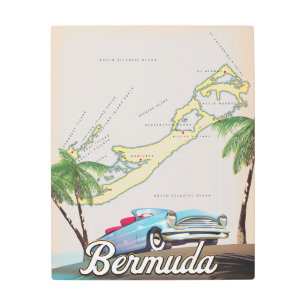 Poster de viaje de Bermudas