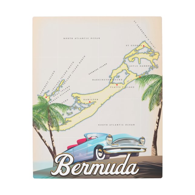 Poster de viaje de Bermudas (Anverso)