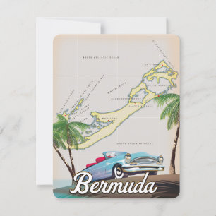 Poster de viaje de Bermudas