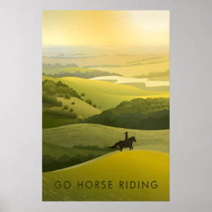 Póster de Viaje de Cabalgata a Caballo