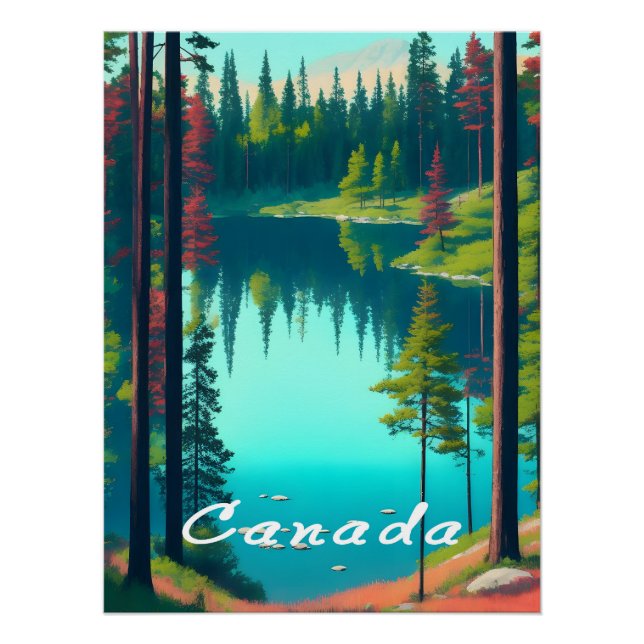 Póster de viaje de Canadá (Anverso)