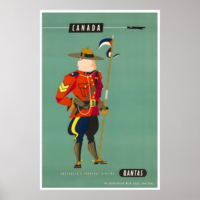 Póster de viaje de Canadá Impresión de arte de par (Frente)