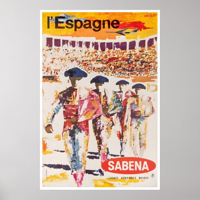 Póster de viaje de España Arte de torero Matador (Frente)