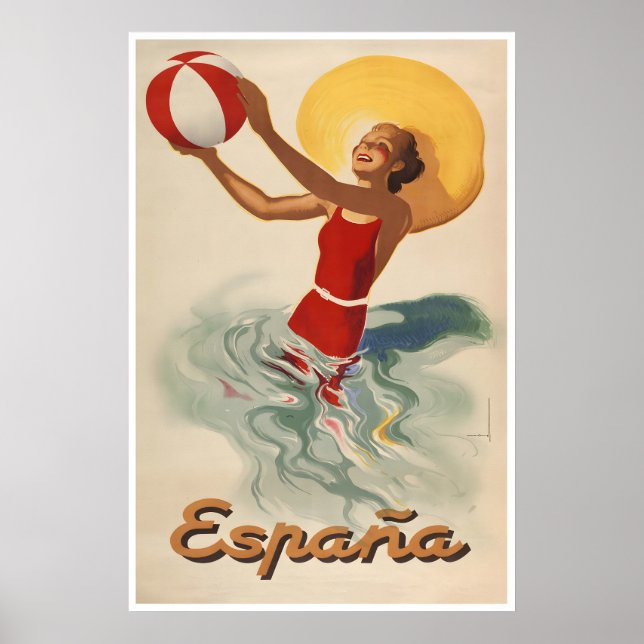Póster de viaje de España Arte español Impresión d (Frente)