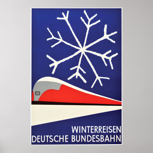 Póster de viaje de Ferrocarriles Alemanes Viajes d (Frente)