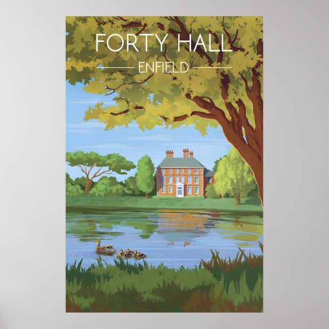 Póster de viaje de Forty Hall Enfield (Frente)