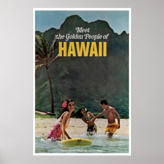 Póster de viaje de Hawái Arte hawaiano Impresión r