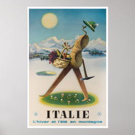 Póster de viaje de Italia Arte italiano Impresione