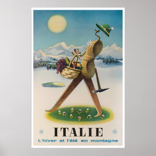 Póster de viaje de Italia Arte italiano Impresione