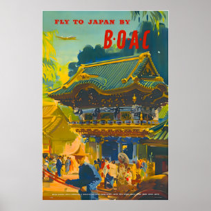 Póster de viaje de Japón Arte Impresión Japonesa B