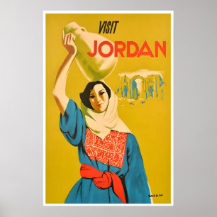 Póster de viaje de Jordania Arte de impresión de s