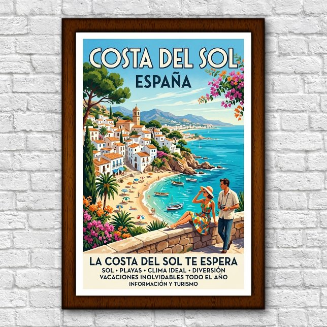 Póster de viaje de la Costa del Sol, España de la  (Subido por el creador)