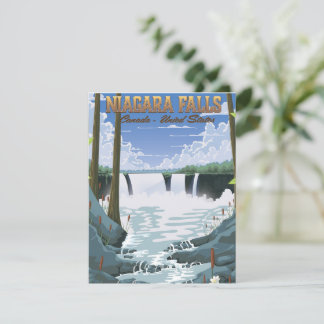Póster de viaje de las cataratas del Niágara